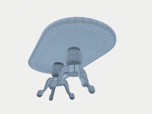 elite poker table 3D Model