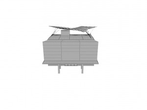 modern glass shoping mall 3D 모델