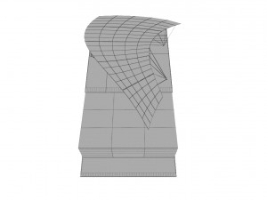 modern glass shoping mall 3D 모델