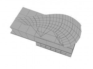 modern glass shoping mall 3D 모델