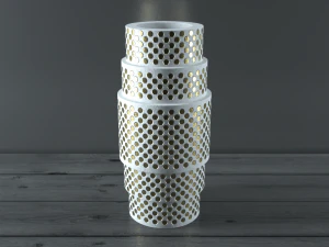 wazon ze złotego deszczu Model 3D