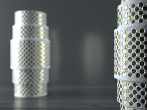 rain gold vase 3D 모델