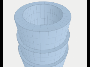 rain gold vase 3D 모델