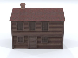 landscape wooden house 3D Model