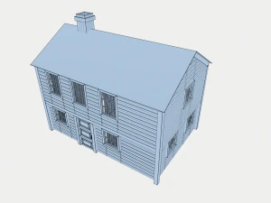 landscape wooden house 3D Model