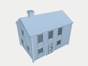 landscape wooden house 3D 模型