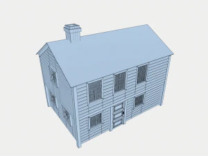 landscape wooden house 3D Model