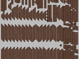 wooden dinner table Model 3D