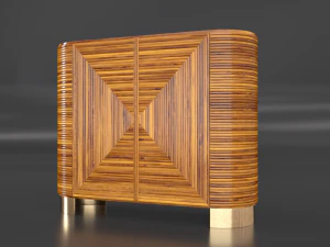 бар из ротанга Авалон 3D Модель