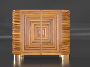 avalon rattan bar 3D Model