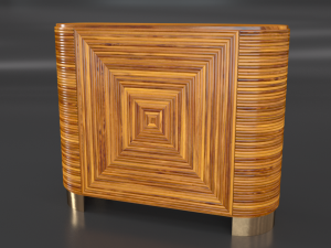 avalon rattan bar 3D Model
