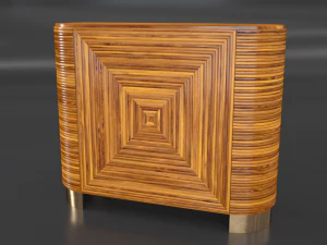 avalon rattan bar 3D Model