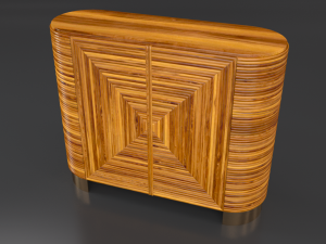 avalon rattan bar 3D Model