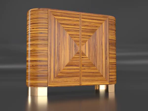 avalon rattan bar 3D Model