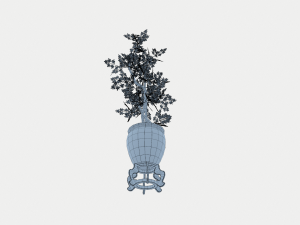 decorative tree in a pot Model 3D