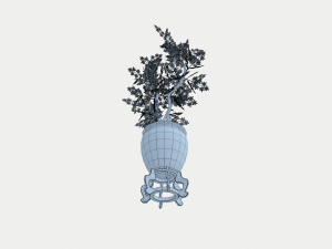 decorative tree in a pot Model 3D
