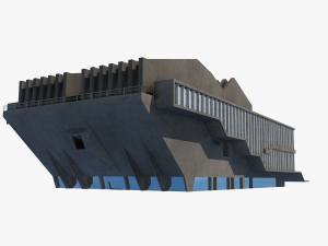 soviet building angular 3D Model