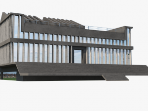 soviet building angular 3D Модель