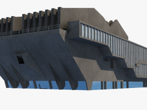 soviet building angular 3D Модель