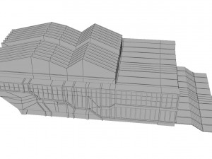 soviet building angular 3D Модель