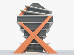 air art glass building 3D Model
