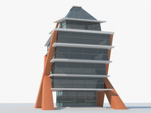 air art glass building 3D Model