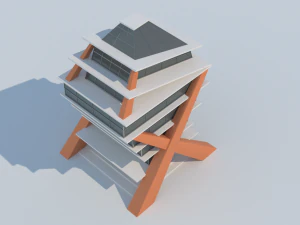 air art glass building 3D Model