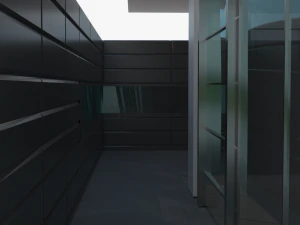 high tech grey house 3D Model