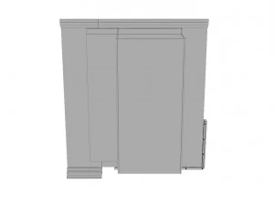high tech grey house 3D Model