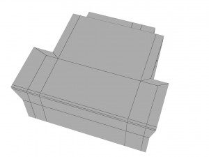 two storey high tech house 3D Model