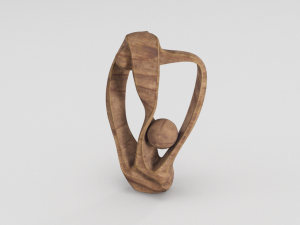 wood sculpture 3D Model