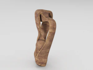 sculpture sur bois Modèle 3D