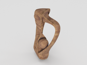 wood sculpture 3D Модель