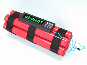 bombe avec minuterie Modèle 3D