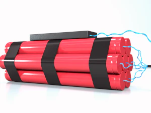 bomb with timer 3D Model