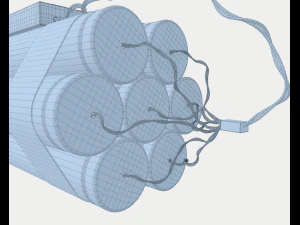bomb with timer 3D Model