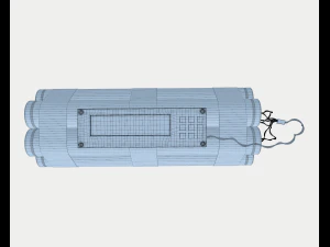 bomb with timer 3D Model