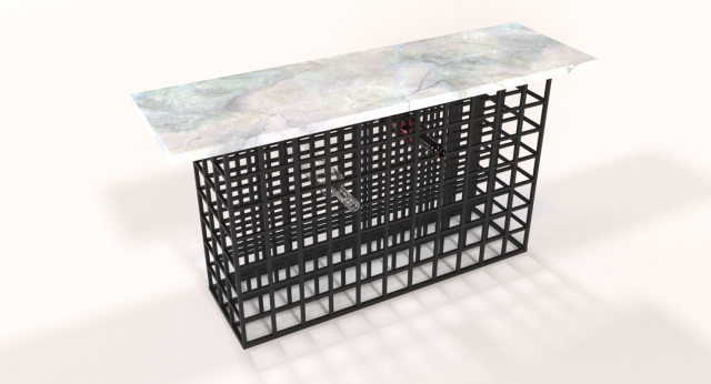 rozu white marble console table 3Dモデル .c4d .max .obj .3ds .fbx .stl .blend 