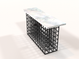 rozu white marble console table 3Dモデル