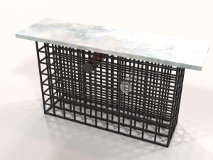 rozu white marble console table 3Dモデル