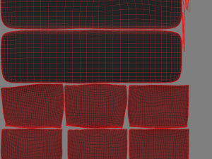 breton white metal sofa 3D Model