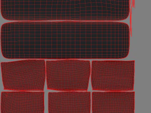 breton white metal sofa 3D Model