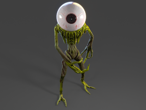 bigeye monster Model 3D