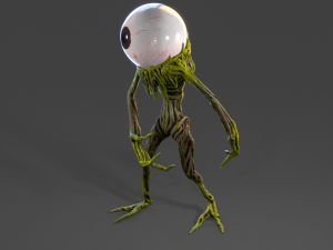 bigeye monster Model 3D