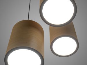 minimal wood lamp 3D Model