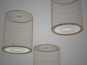 minimal wood lamp 3D Model