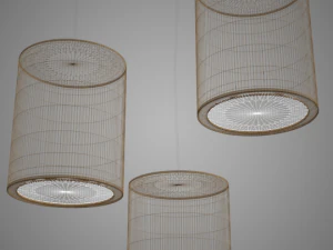 minimal wood lamp 3D Model