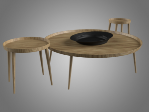 york casa coffee table 3D Модель