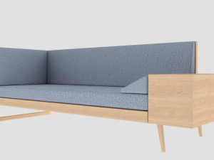 realistic sofa Modelo 3D