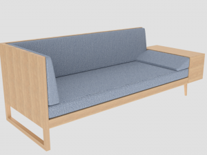 realistic sofa Modelo 3D